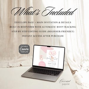 We Can Bearly Wait Baby Shower Website Template with RSVP, Editable Canva Website, Pink Bear Digital Invitation Digital Invite, Girl Baby