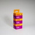 Kodak Gold 200 Color 135 35mm Film (3-Pack, 36 Exposures)