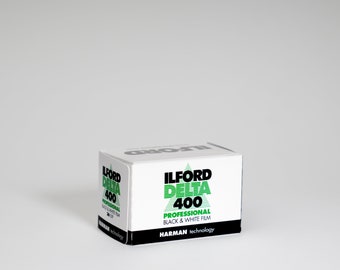 Película Ilford Delta 400 de 35 mm en blanco y negro – ISO 400 / 36 exposiciones / Nueva y sellada