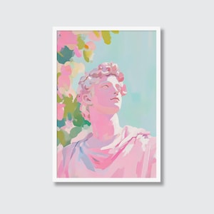 Pastel Greek Deity Art Print: Renaissance Poster (Digital File)