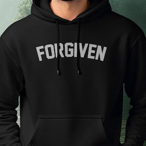 Vergeben Hoodie, christliches Kapuzen-Sweatshirt, Vergebung Hoodie, christliche Kleidung, christliches Training, inspirierender christlicher Hoodie