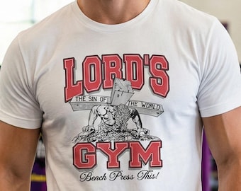 Baumwoll-Jersey ""Lord's Gym"" T-Shirt | Unisex Christian Bekleidung, Christian Workout Tee