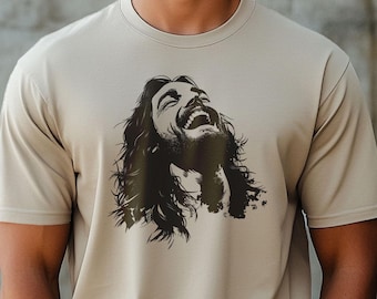Jesus Laughing Graphic Shirt | Unisex Christian Apparel, Faith-Based T-Shirt