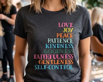 Galater 5,22 "Früchte des Geistes" Shirt | Unisex christliche Kleidung, Bibel Vers T-Shirt