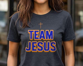 Camiseta personalizada "Equipo Jesús" / Ropa cristiana unisex, "Solo un don nadie, tratando de decírselo a todos..."