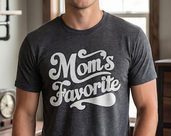 Camiseta unisex "La favorita de mamá" / Ropa para adultos, Camiseta con humor familiar, La favorita de mamá