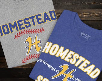 Custom "Homestead Spartans" Shirts | Unisex Baseball League Apparel, Customized