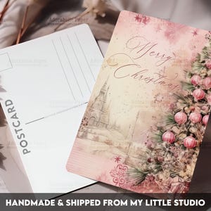 Postcard Print Christmas Tree Ornaments  |Single Postcard | A6 | 4x6 | Glossy finish | Rounded Corners | Penpals | Printed & Shipped | PC609