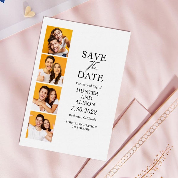 Custom Photo Cards Personalized Wedding Invite | Save The Date