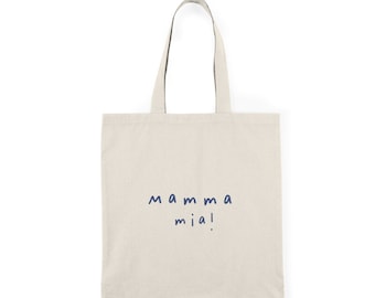 Mama Mia Natural Tote Bag | Fun Eco-Friendly Cotton Tote | Perfect for Moms on the Go