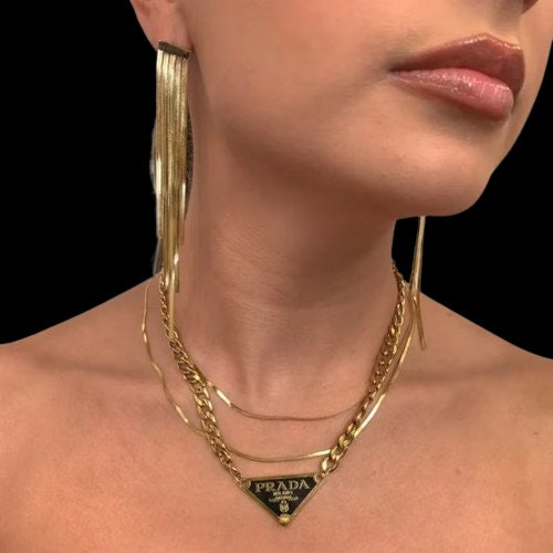 Repurposed Authentic Prada Clasp- Necklace – Boutique SecondLife