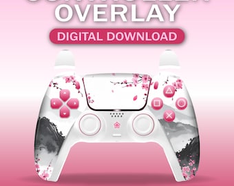 Sakura Controller Overlay For OBS | Twitch/Youtube | Instant Download