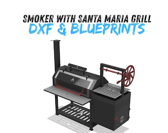 Ahumador con parrilla Santa María DXF y planos