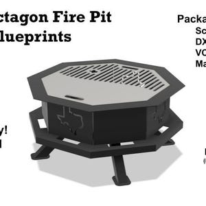 Texas Octagon Fire Pit DXF & Baupläne