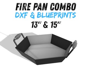 Fire Pan Combo DXF & Blueprints