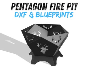 Pentagon Fire Pit DXF & Blueprints