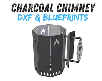 Charcoal Chimney DXF & Blueprints