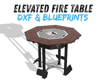 Elevated Fire Table DXF & Blueprints