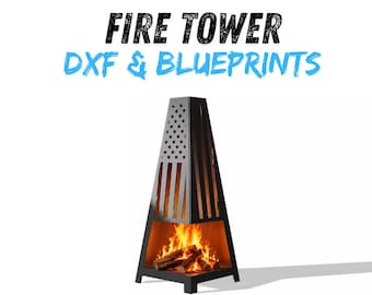 Fire Tower DXF & Blueprints