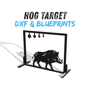 Hog Shooting Target DXF & Blueprints