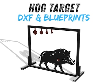 Hog Shooting Target DXF & Blueprints