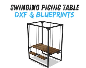 Swinging Picnic Table DXF & Blueprints
