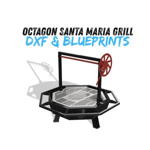 Octagon Santa Maria Grill DXF & Blueprints
