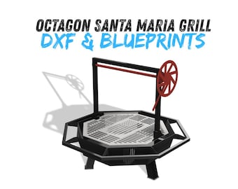 Octagon Santa Maria Grill DXF & Blueprints