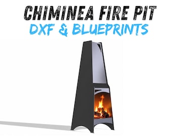 Chiminea Fire Pit DXF & Blueprints