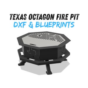 Texas Octagon Fire Pit DXF & Blueprints