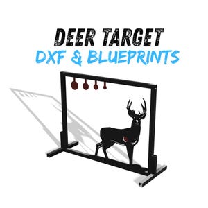 Deer Shooting Target DXF & Blueprints