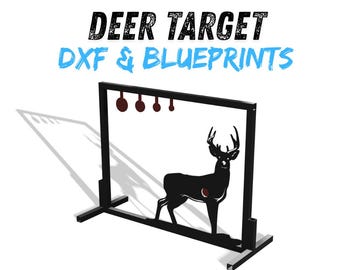 Deer Shooting Target DXF & Blueprints