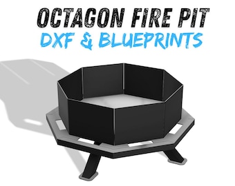 Octagon Fire Pit DXF & Blueprints
