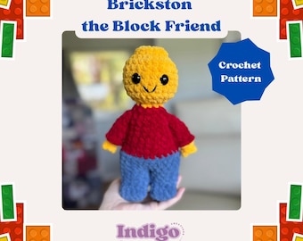 Brickston Crochet Pattern | Intermediate Buildable Block Friend (Digital Download)