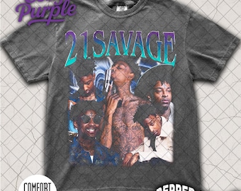 Limited Comfort Colors 21 Savage Shirt, Vintage Hip Hop T-Shirt, Gift For Women and Man Unisex T-Shirt