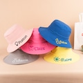 Personalized Kids Bucket Hat with Name and Logo, Custom Embroidered Hat for Kids, Toddler Sun Hat, Beach Hat ,  Gift for Children