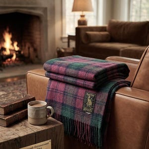 新品　 Scot ブランケット　モヘア　イギリス製　色合い素敵 Royal scot blanket - Etsy 日本