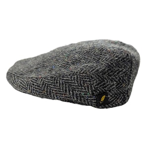 Hatman Ireland Flat Cap Hat | donegal tweet | herringbone| Size M(57 cm|7 1/8)