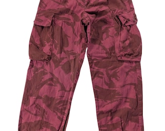 Vintage British Army Desert DPM Camo Cargo Pants 75/76/92 Men’s XS Women’s S