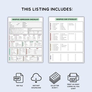 Hospice Care Organizer for Hospice Nurse Patient Sheet for Hospice ...