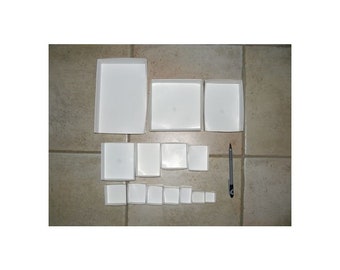 Specimen FoldUp Boxes SB 126; 1 x 1 x 1/2 inch (26 x 26 x 12 mm); 10,000 pcs, fit 126 to a flat