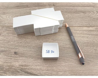 Specimen FoldUp Boxes SB 54; 1 1/2 x 1 1/2 x 3/4 inch (41 x 41 x 18 mm); 4,000 pcs, fit 54 per flat