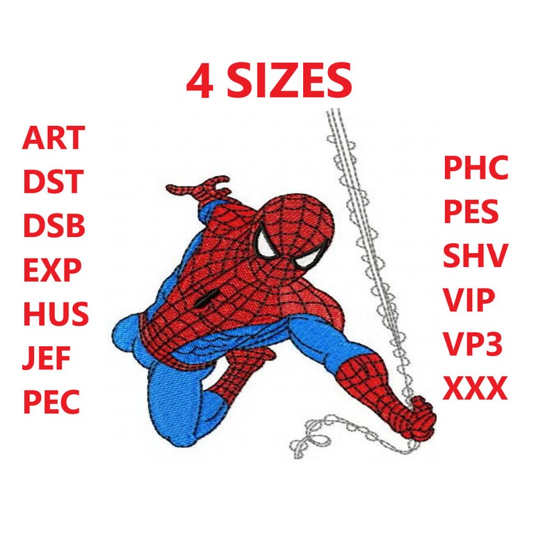 Spiderman Machine Embroidery Design / Spider Man Embroidery Pattern