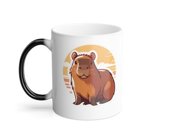 Capybara Heat Changing Mug , 11oz