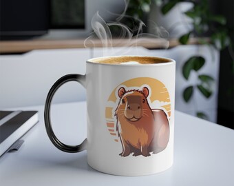 Capybara Heat Changing Mug, 11oz