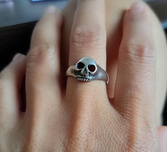 Acquista Anelli In Argento Sterling Con Teschio Online - Foto 9