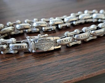 CLASSIC HARLEY DAVIDSON bracelet 925 sterling silver  motorcycles bracelet unisex gift anniversary.