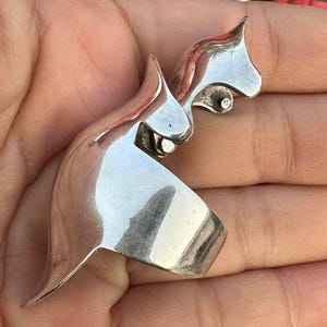 Bague pleine en argent sterling : bague punk faite main