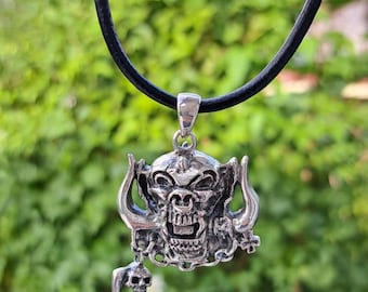 925 STERLING SILVER MOTORHEAD Pendant music lovers of the band biker rocker, war pig  pendant jewellery