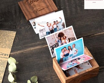 Besties Forever Pull Out Photo Album, Besties Squad Wooden Photo Box, Custom Wooden Photo Box, Best friends Memory Collection